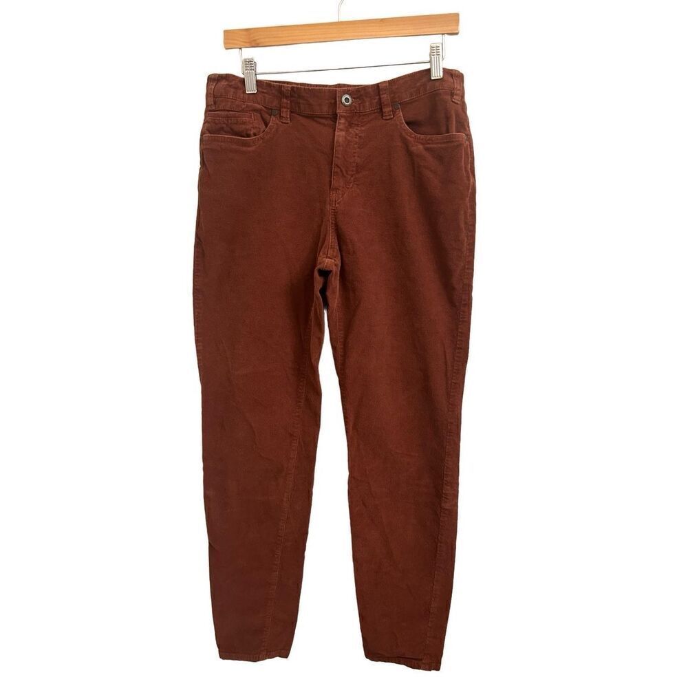 EUC Orvis corduroy slim ankle pants size 12 elastic back